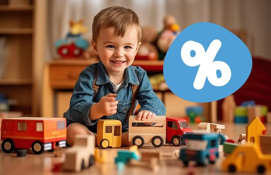Up to -30% on toys