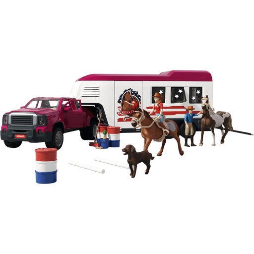 Schleich 42705 Dually Truck With Big Horse Trailer - afbeelding 3