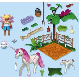 71839 Magic Unicorn - Unicornio estable mamá y potro - 1 ud.