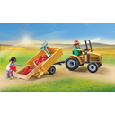 71442 - Country - Tractor with Trailer and Water Tank - 1 item