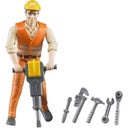 60020 Construction worker with accessories - 1 item