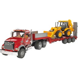 02813 MACK Granite lorry, low loader and excavator - 1 item