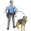 Bruder 62150 bworld policeman with dog - 1 item