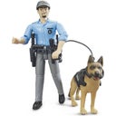 Bruder 62150 bworld policeman with dog - 1 item