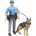 Bruder 62150 bworld policeman with dog - 1 item