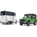 02592 Land Rover Defender plus trailer plus horse, assorted - 1 item
