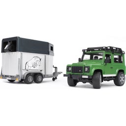 02592 Land Rover Defender plus trailer plus horse, assorted - 1 item