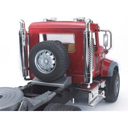 Bruder 02813 - Camion MACK Granite con JCB 4CX - 1 pz.