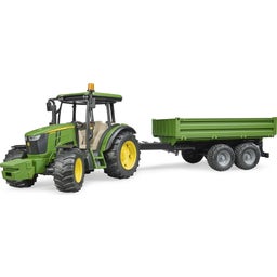 02108 John Deere 5115M + dropside trailer - 1 item