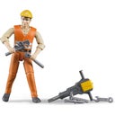 60020 Construction worker with accessories - 1 item