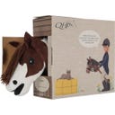 QHP Cheval de Bois - Hobby Horse - marron poivré