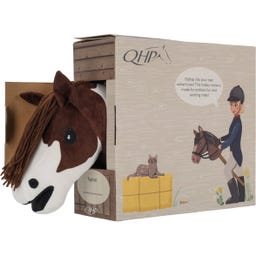 QHP Cheval de Bois - Hobby Horse - marron poivré