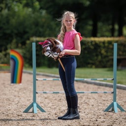 Trense mit Luxusnähten Hobby horse, dunkelbraun - 1 Stk