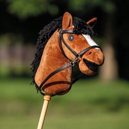 QHP Gebisslose Trense Hobby horse, schwarz - 1 Stk