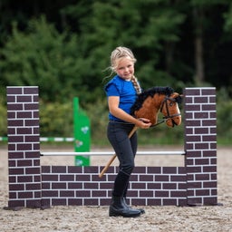 QHP Gebisslose Trense Hobby horse, schwarz - 1 Stk