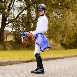 QHP Hobby Horse Oornetje - Kobaltblauw