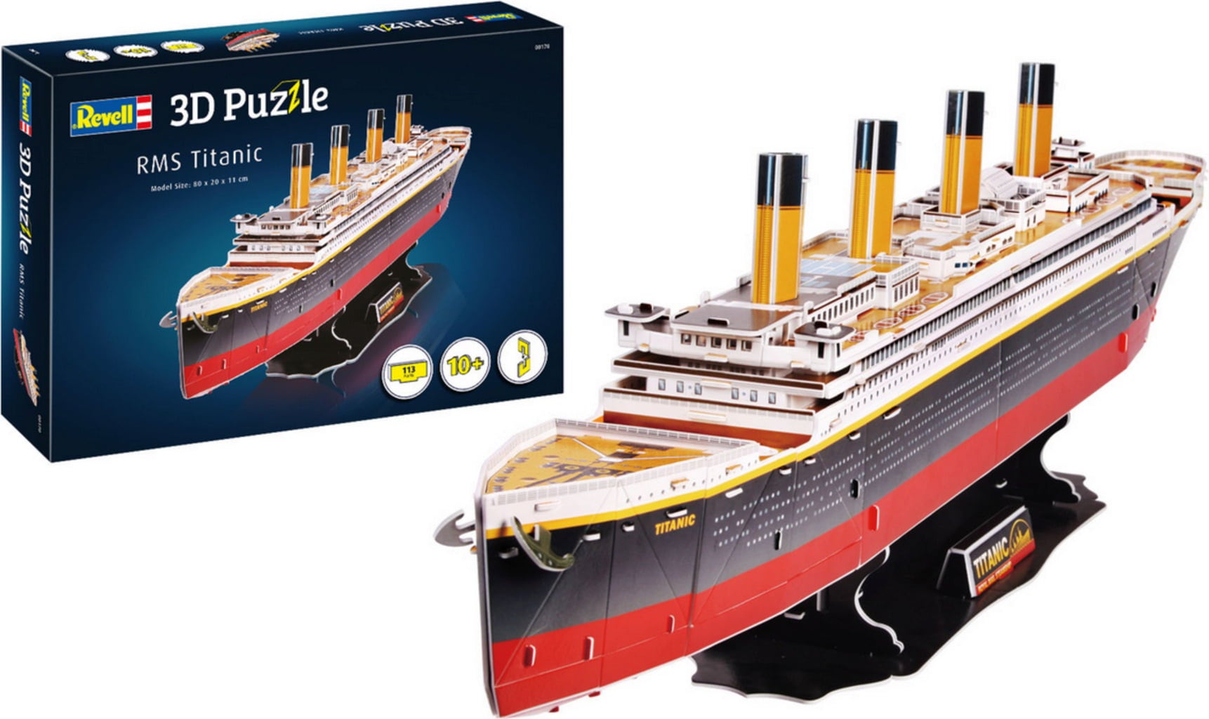 3D Puzzle - RMS Titanic, 113 Teile