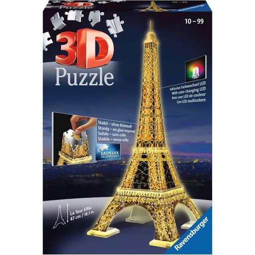 Jigsaw - 3D puzzle - The Eiffel Tower at Night, 216 Pieces - 1 item