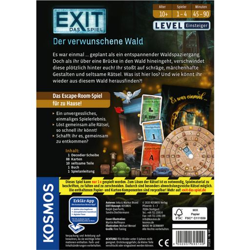 EXIT - Das Spiel - Der Verwunschene Wald (IN TEDESCO) - 1 pz.