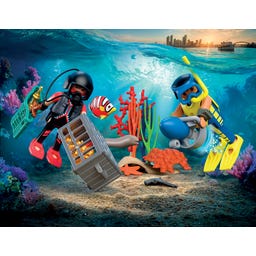 72078 - City Action - Polizeitaucher mit Schatz - 1 Stk