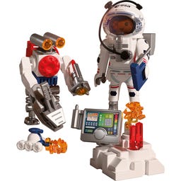PLAYMOBIL 72014 - ESA : Astronaute avec Robot - 1 pcs