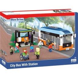 Blue Brixx Play - Stadtbus mit Haltestelle