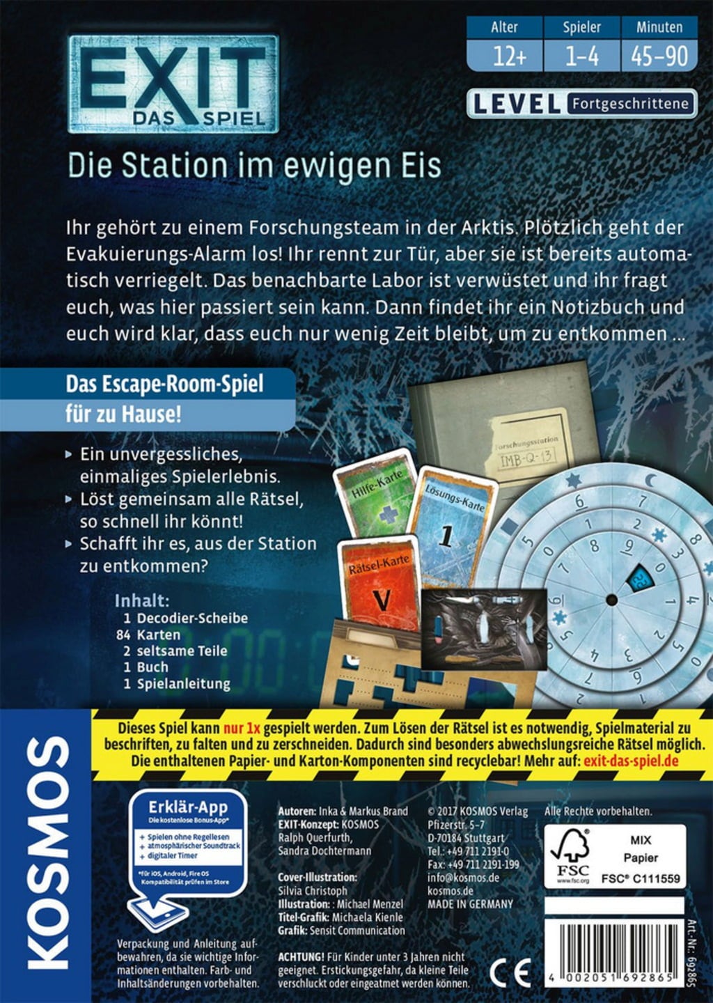 EXIT - Das Spiel - Die Station im ewigen Eis - 1 Stk
