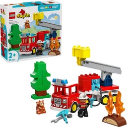 DUPLO - 10473 Fire engine with hose and fireman - 1 item