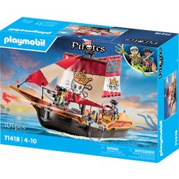 PLAYMOBIL 71418 - Pirates - Small Pirate Ship - 1 item