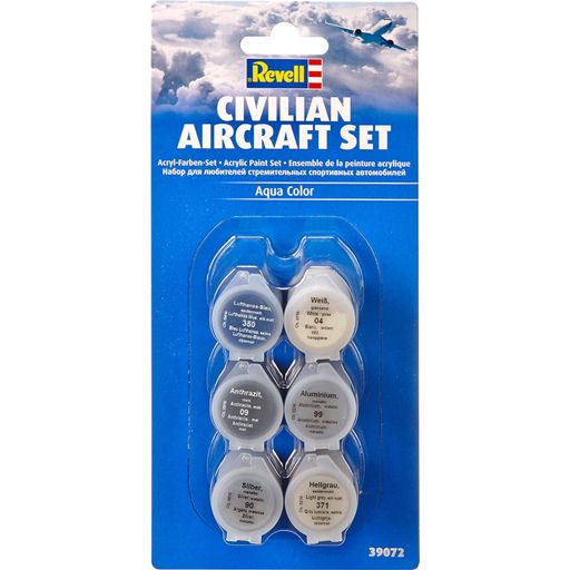Revell Paint Set for Civilian Aircraft - 1 set
