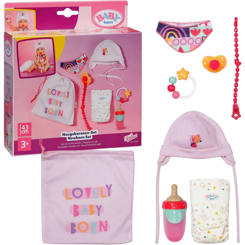 【UNOPENED】BABYL bundle set Zapf Creation BABY born Newborn Set, 43 cm - Playpolis
