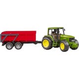 02057 John Deere 6920 s prekucno prikolico (rdeča)