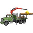 02824 MACK Holztransport LKW mit Ladekran - 1 Set