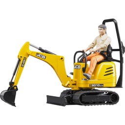 62002 Mikrobagger 8010CTS und Bauarbeiter - 1 Set