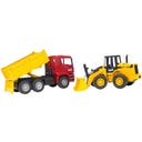 02752 MAN TGA Kipplastwagen und Gelenkradlader FR130 - 1 Set