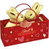 Lindt Goldhase in Herztasche