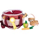 Small Foot Horse Care Set with Bag, red - 1 item