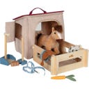 Horse with Stall Playset and Accessories in a Bag - 1 item