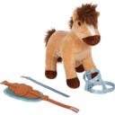 Horse with Stall Playset and Accessories in a Bag