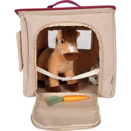 Horse with Stall Playset and Accessories in a Bag
