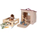 Horse with Stall Playset and Accessories in a Bag