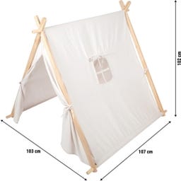 Small Foot Play Tent, natural white