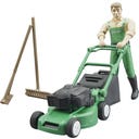 62103 bworld Gärtner mit Rasenmäher und Gartengeräten - 1 Set