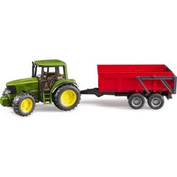 02057 John Deere 6920 mit Wannenkippanhänger (rot) - 1 Set