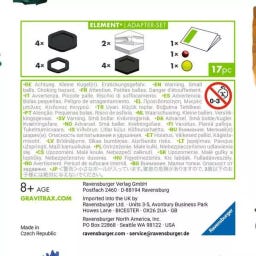 Ravensburger GraviTrax Element Adapter-Set, 17 Pieces - 1 set