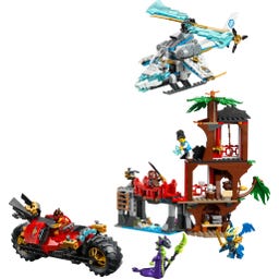Ninjago - 71857 Spopad z ninja vozili pri Drevesni hišici