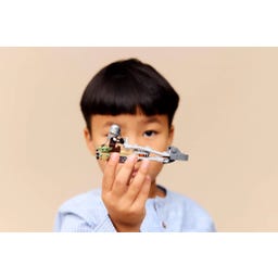 Star Wars - 75436 Der Mandalorianer und Grogu auf ihrem Speeder Bike™