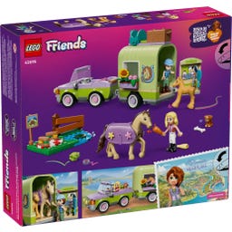 Friends - 42695 Pferd und Fohlen mit Pferdeanhänger