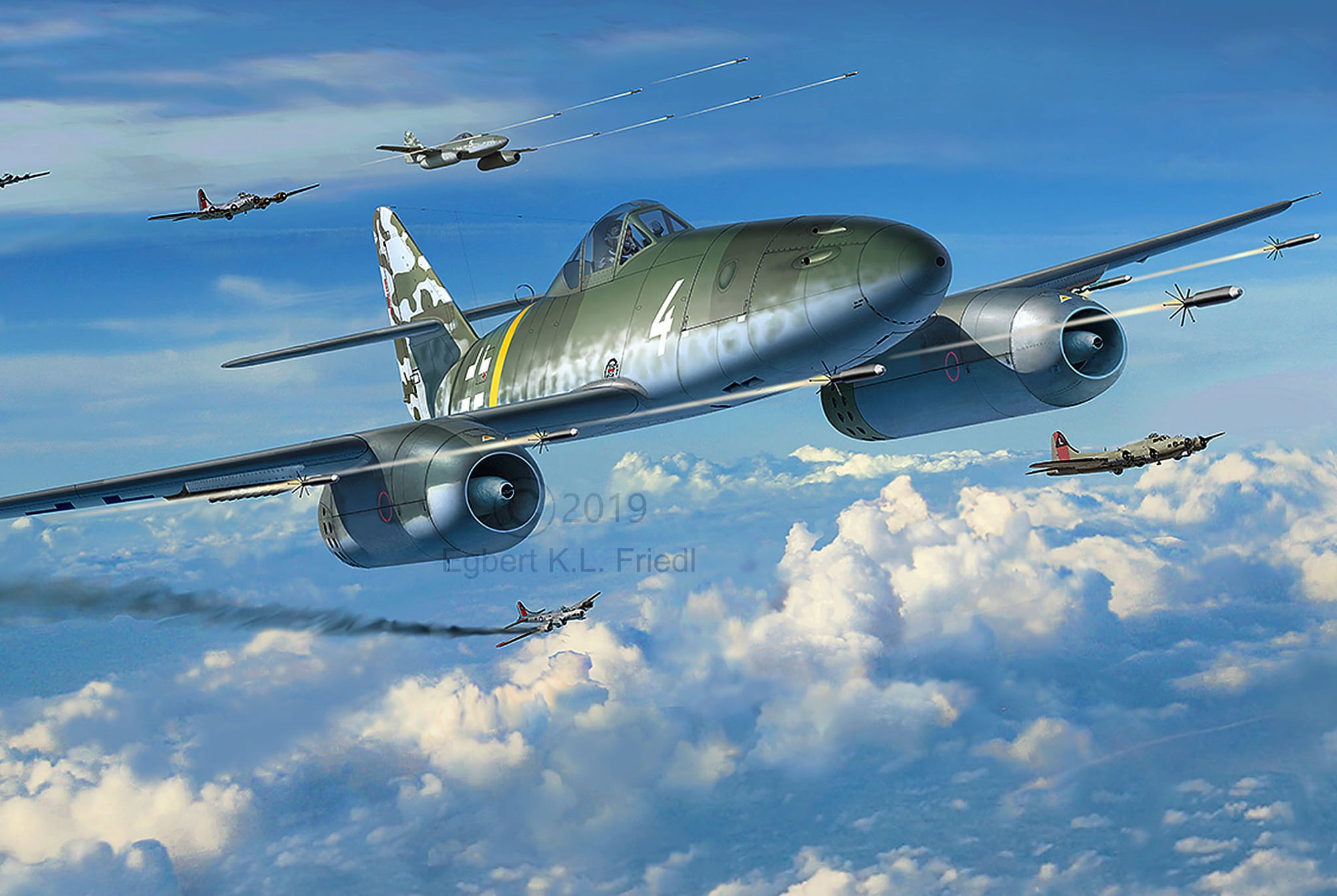 Revell Messerschmitt Me 262 A-1 Jetfighter - 1 pz.