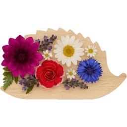 Esschert Design Wooden Flower Collector - Hedgehog - 1 item